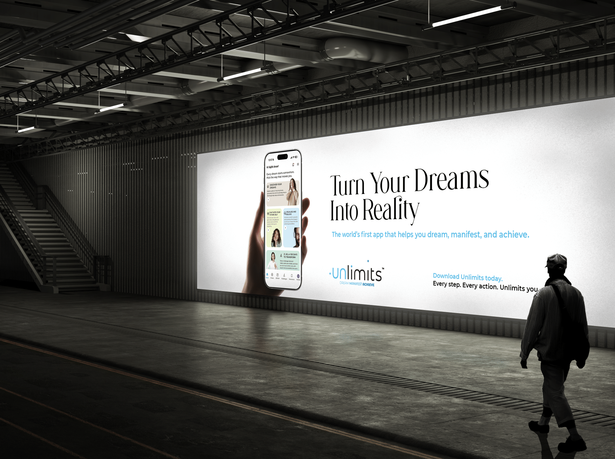 The app introduces powerful tools that make transformation tangible and exciting.