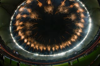 Fireworks light up Dubai stadium as India beat Pakistan in Asia Cup final