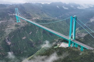 World’s highest bridge opens in China — See the stunning views