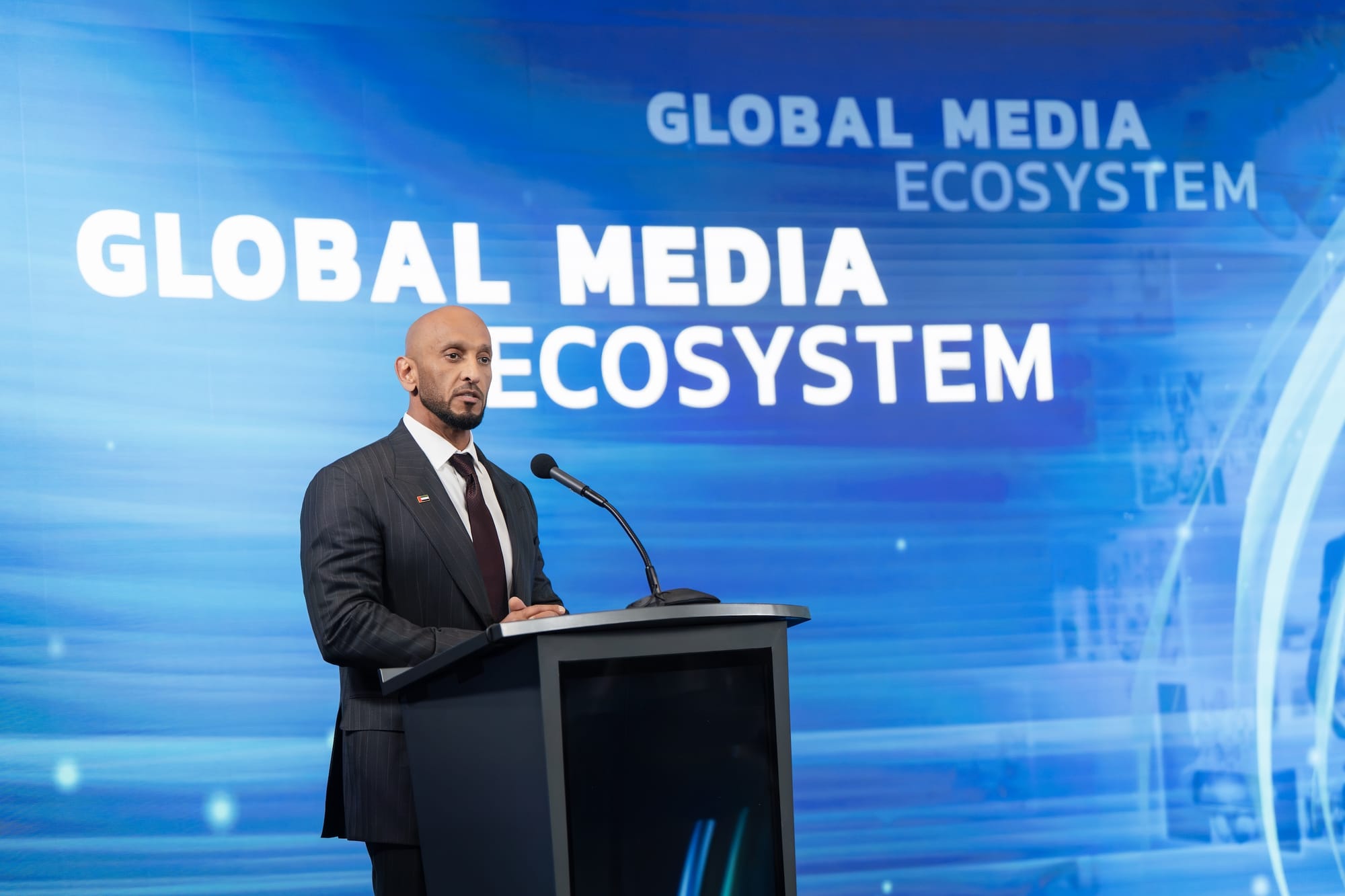 Abdulla bin Mohammed bin Butti Al Hamed, Chairman of the National Media Office and Chairman of the UAE Media Council, and Chairman of BRIDGE.  