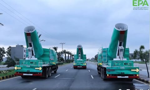 Punjab government launches anti-smog cannons in a bid to keep skies clear of smog to avoid health hazards.