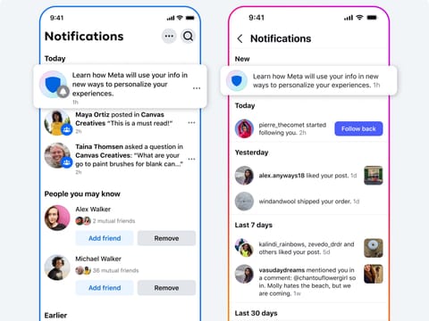 An example of the notifications that people will see starting October 7, 2025.