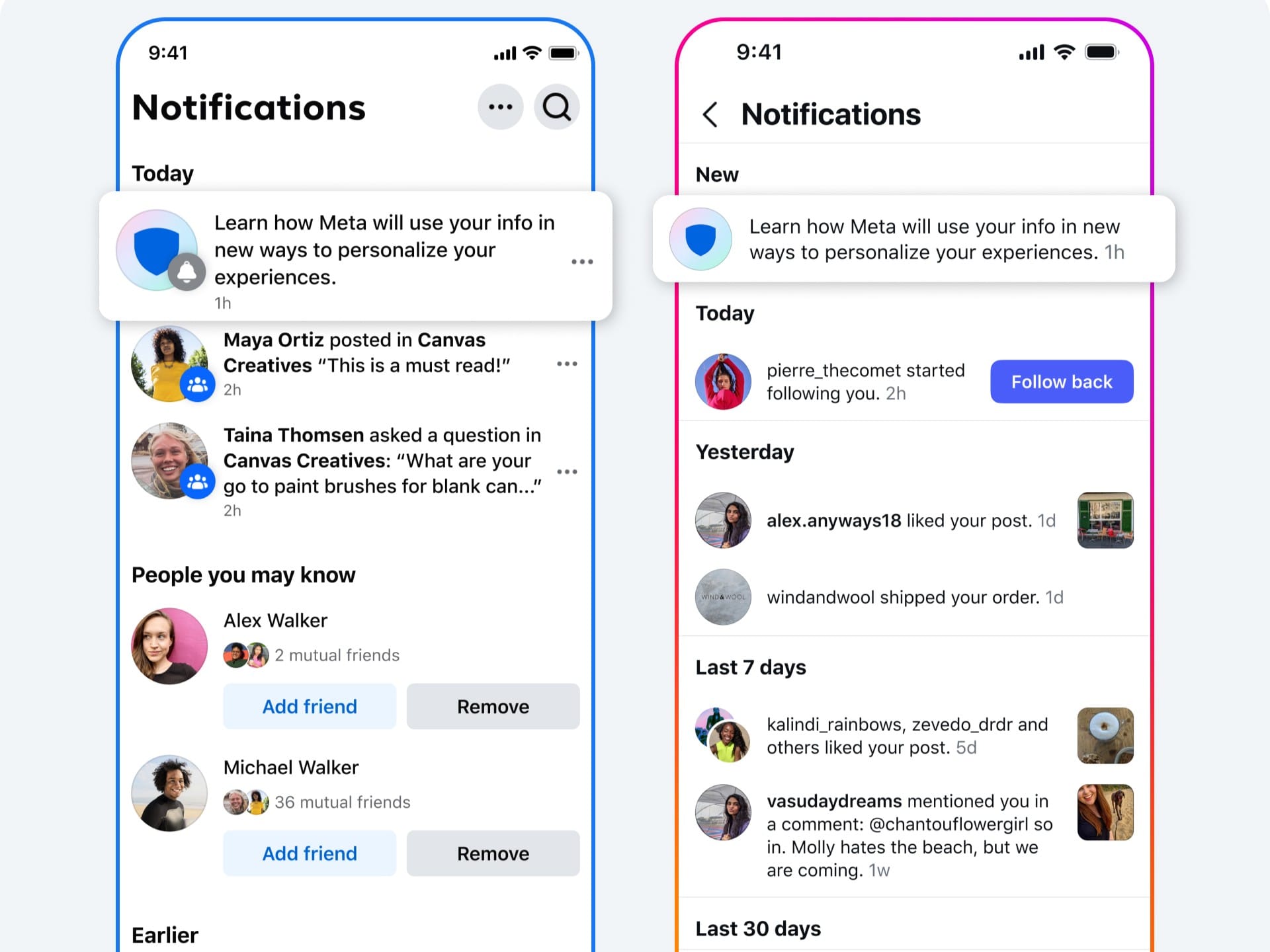 An example of the notifications that people will see starting October 7, 2025.