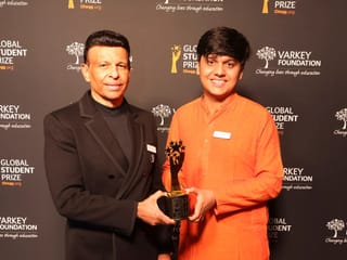 Indian teen, Adarsh Kumar, who left home with $10, wins $100,000 Chegg.org Global Student Prize