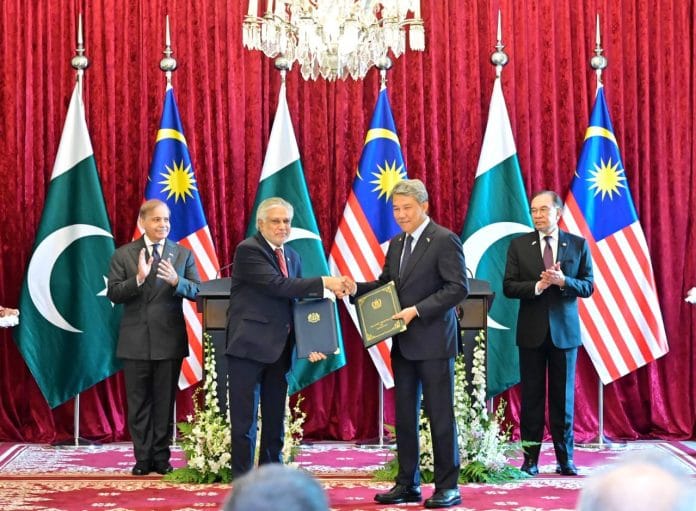 The agreements were exchanged at a ceremony held at the Perdana Putra Complex, the Office of the Malaysian Prime Minister, during Prime Minister Shehbaz Sharif’s three-day official visit to Malaysia at the invitation of his counterpart Anwar Ibrahim.