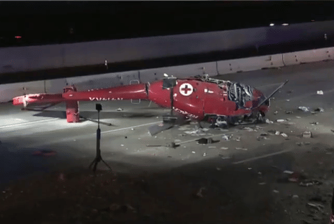 Medical helicopter crashed on a Sacramento freeway Monday evening. The Sacramento Fire Department said the medical helicopter went down shortly after 7 pm on eastbound Highway 50 near 59th Street. Officials are investigating the crash.
