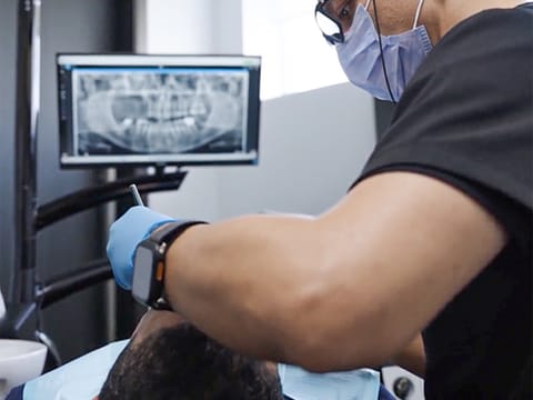 Altaher underwent advanced jaw prosthesis. 