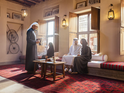 A file photo of visitors at the Seef Heritage Hotel Dubai, Curio Collection by Hilton. More UAE travellers are seeking culturally immersive experiences. 