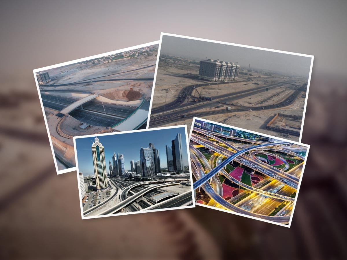 Dubai’s First Interchange, once the iconic Defence Roundabout on Sheikh Zayed Road, was redeveloped by the RTA into a $168 million three-tier junction completed between 2006 and 2011 to ease growing traffic.