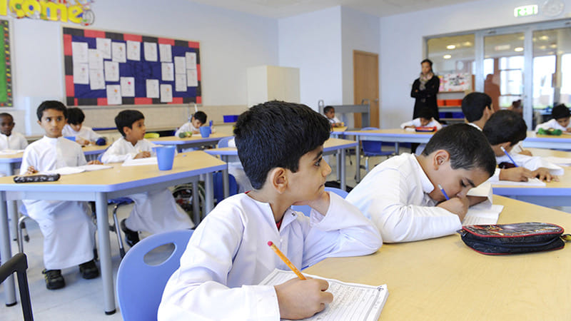 UAE school classroom STOCK