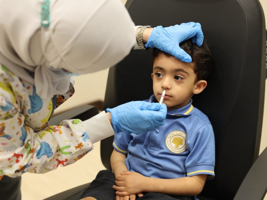 She explained that the flu virus spreads easily among children, especially in schools.