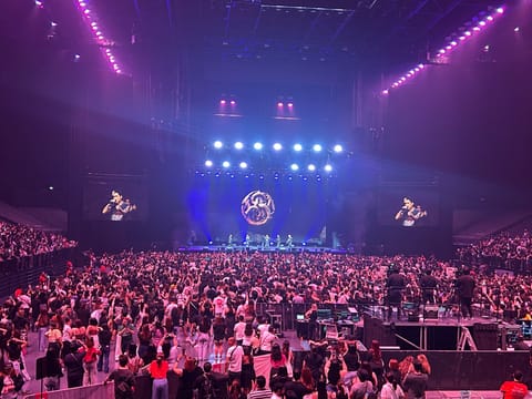 The Coca-Cola Arena was filled with fans of the kings of P-pop.