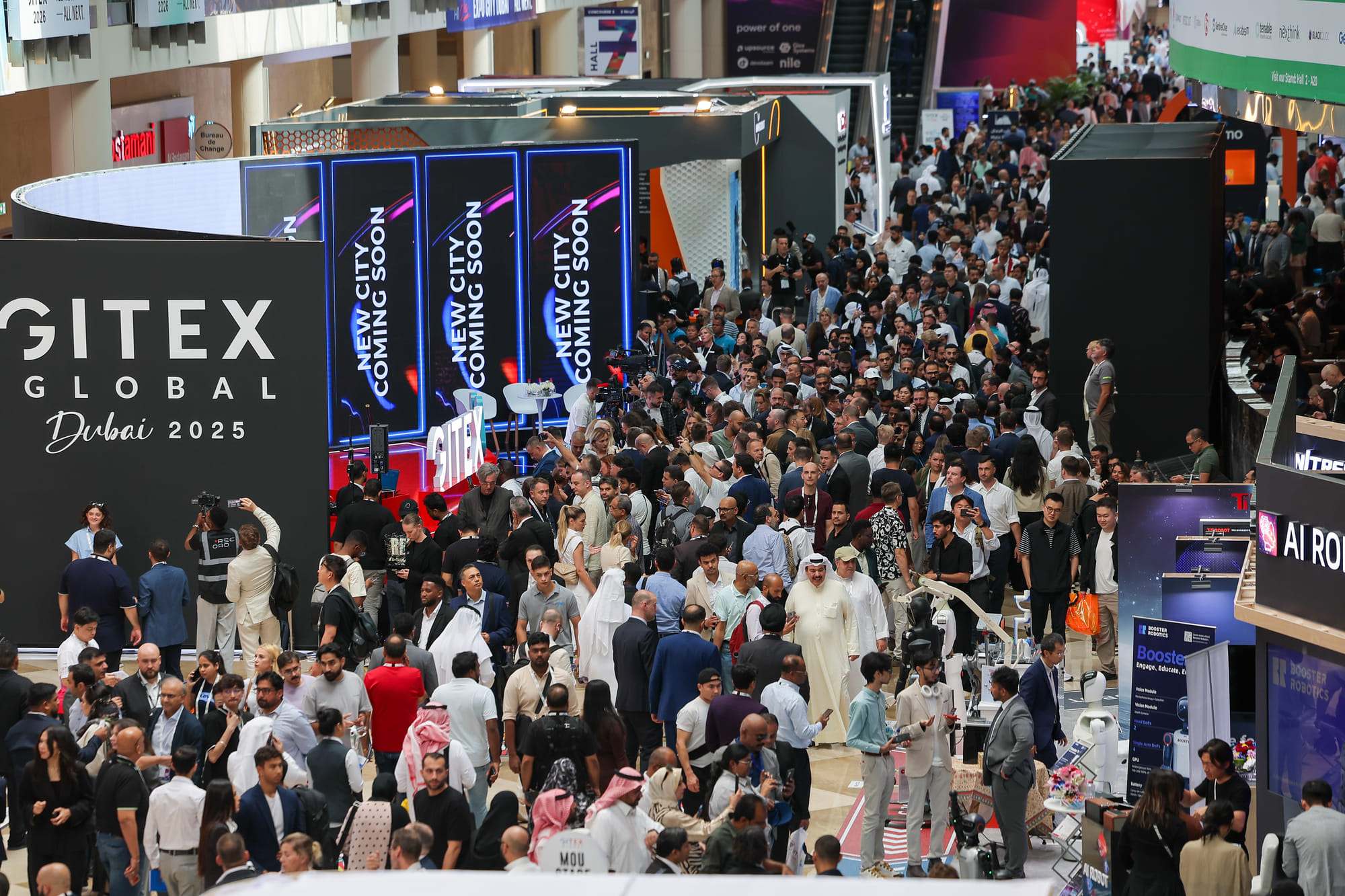 Visitors on the opening day of Gitex Global 2025 at Dubai World Trade Centre.