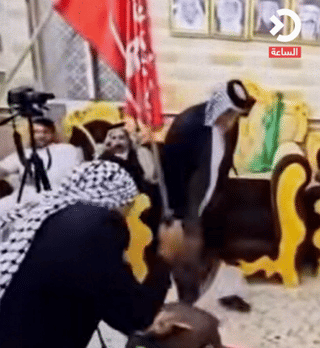 Tribal leader in Iraq tries to cut off his fingers in bizarre display of political loyalty