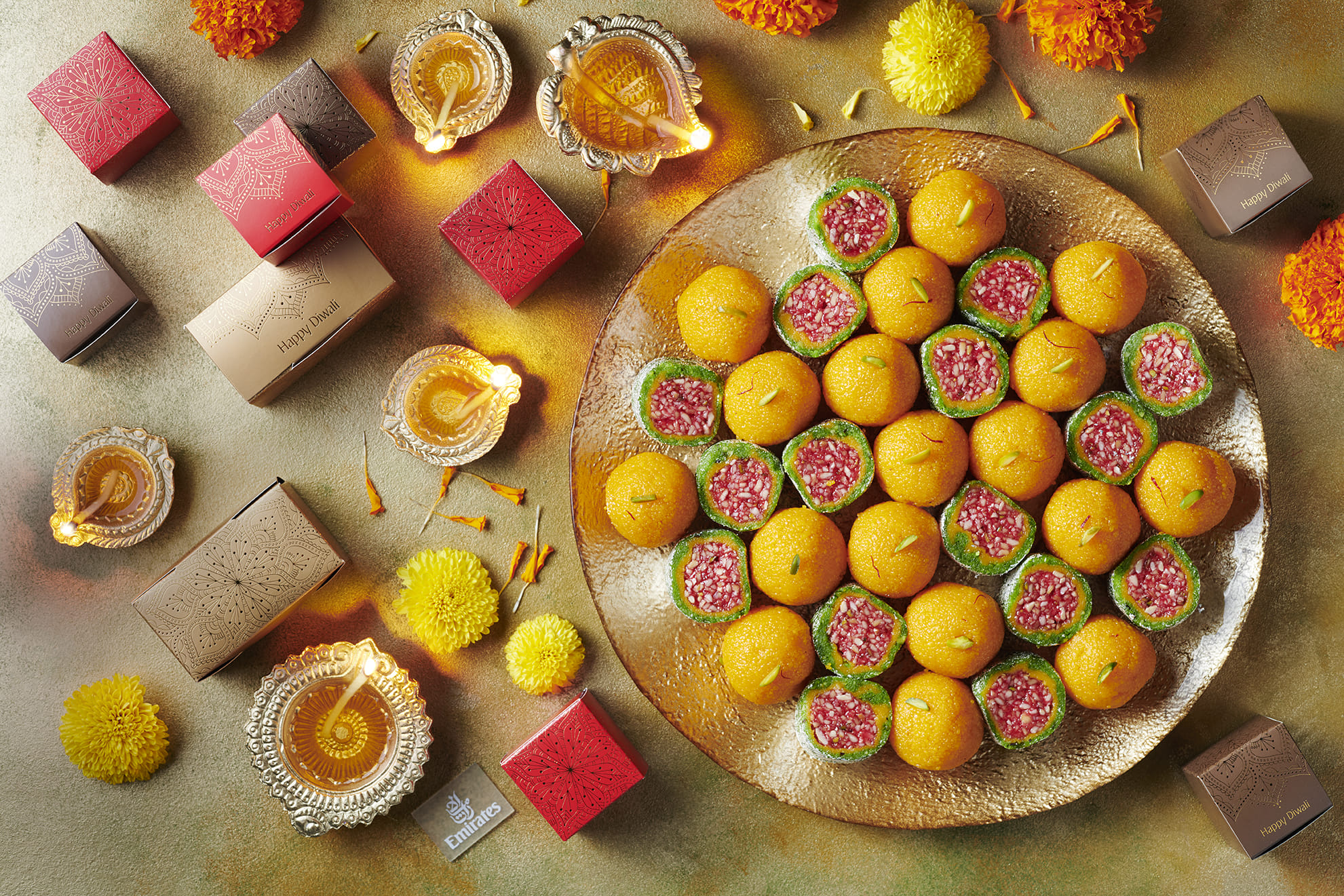 Emirates passengers can look forward to a delightful Diwali celebration on board. 