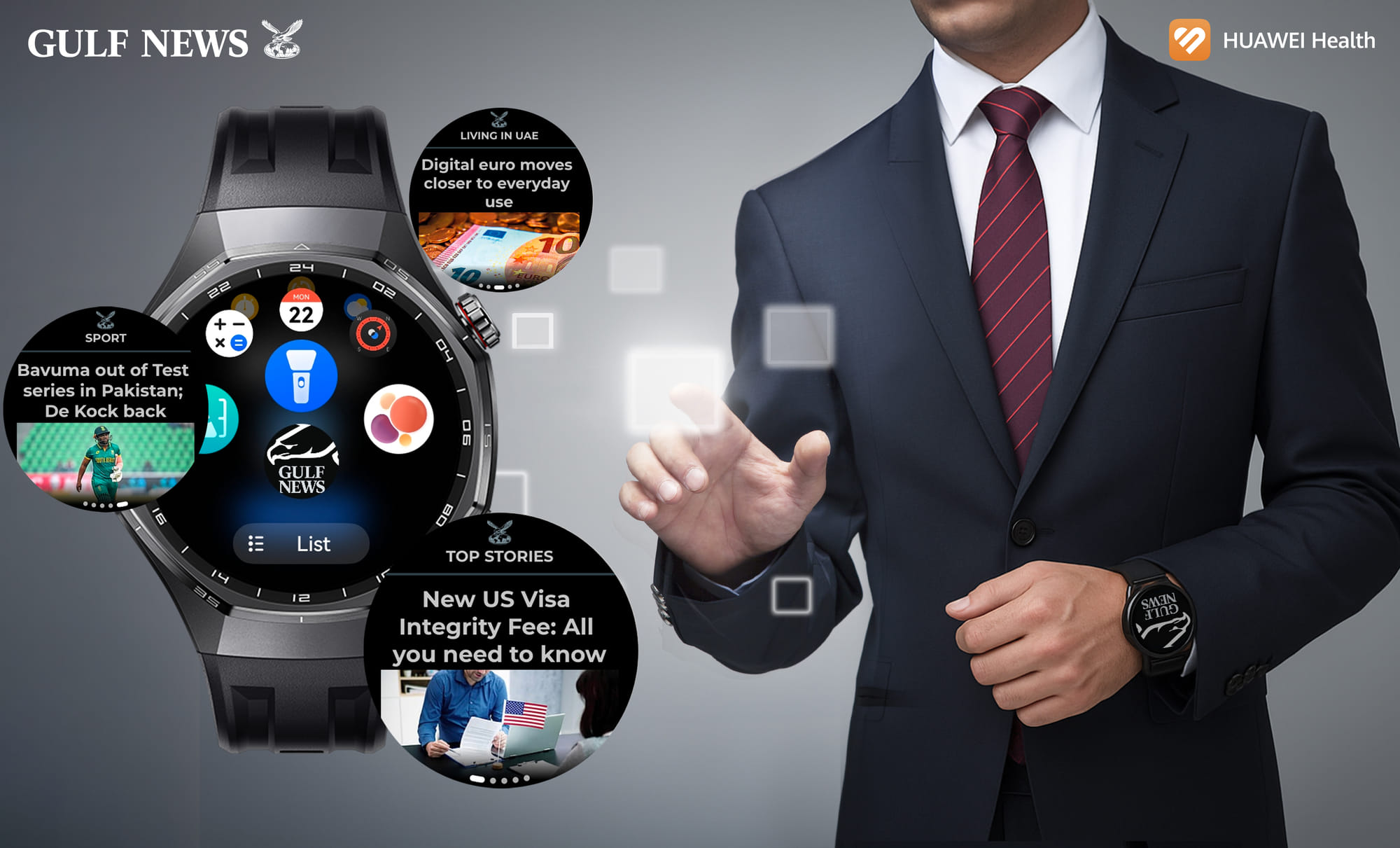 Huawei and Gulf News launch smartwatch app for on-the-go readers