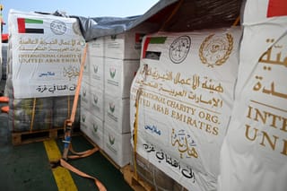 Operation Chivalrous Knight 3: UAE humanitarian ship sails to Gaza carrying 7,200 tonnes of aid