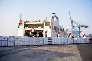 Sharjah Charity International helps send 10th UAE relief ship to Gaza