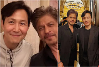 South Korean and Bollywood icons unite: Shah Rukh Khan snaps with Squid Game stars Lee Jung-jae and Lee Byung-hun in Riyadh