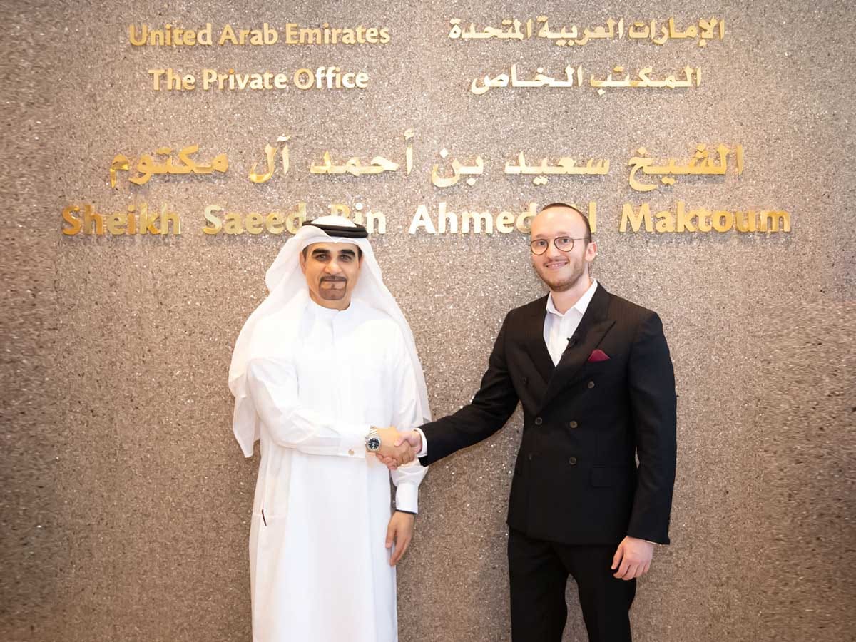 Hisham Al Gurg, CEO of Seed Group and The Private Office of Sheikh Saeed bin Ahmed Al Maktoum; Ruben Miessen, CEO & Co-Founder at LEGALFLY.