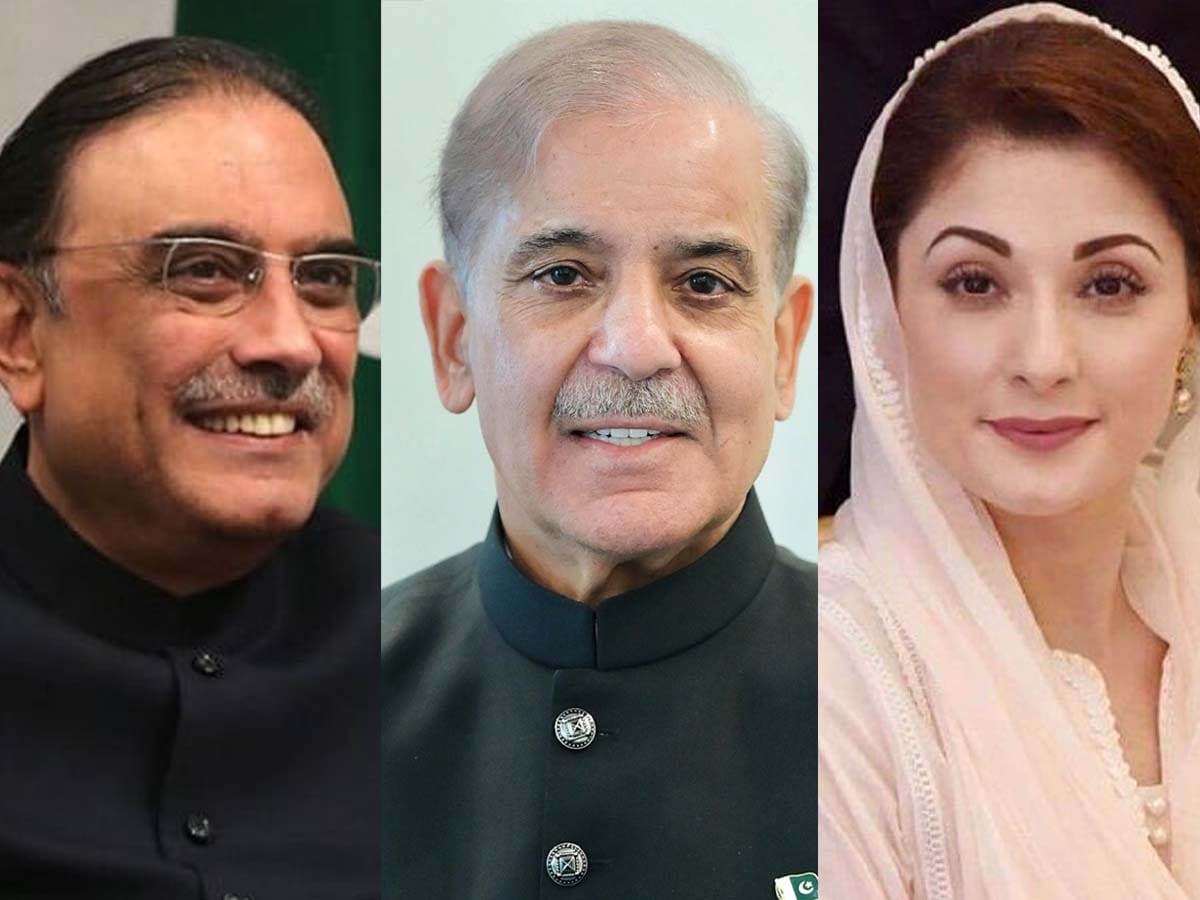 Asif Ali Zardari, Shahbaz Shariff and Maryam Nawaz