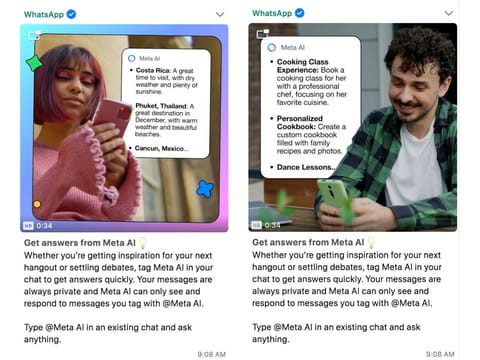 AI chat feature reflects Meta's broader push to integrate AI into Facebook, Instagram and WhatsApp.