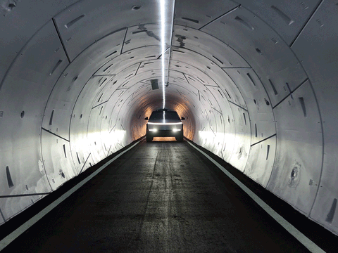 File photo of Cybertunnel at Giga Texas. 