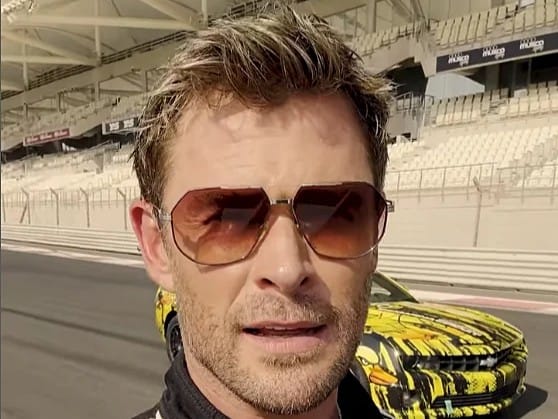 Chris Hemsworth visit Abu Dhabi video screengrab