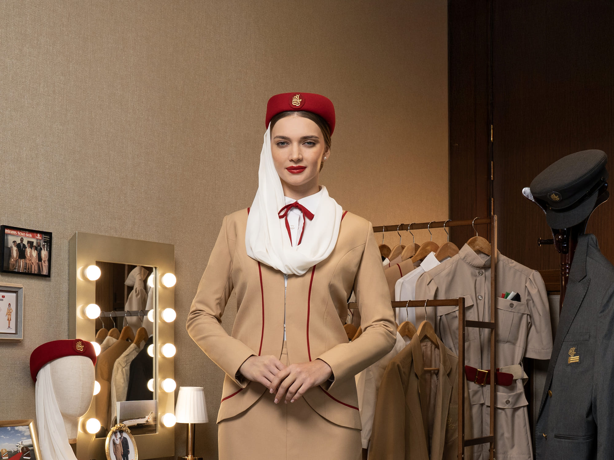 The first-ever Emirates crew outfit