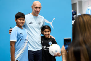 Man City legend Pablo Zabaleta delights fans in UAE visit