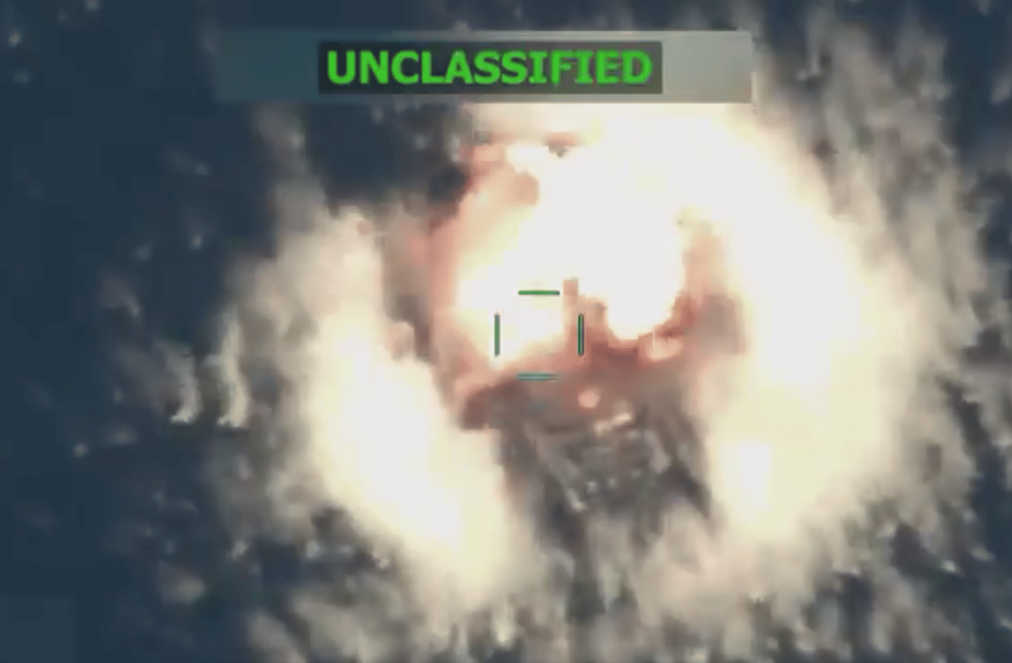 A video accompanying US War Secretary Pete Hegseth's post showed a boat floating stationary in the water before a large explosion and subsequent fire.