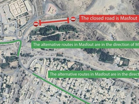Please take note of the routes affected in AJman
