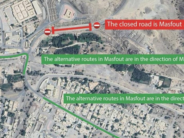 Please take note of the routes affected in AJman