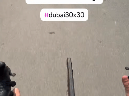 Sheikh Hamdan starts the journey with a cycle run