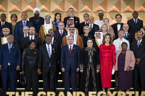 His Highness Sheikh Khaled bin Mohamed Al Nahyan, Crown Prince of Abu Dhabi, attended the official opening of the Grand Egyptian Museum.