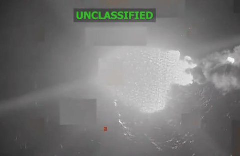 Three males on board were described as “narco-terrorists” associated with a “Designated Terrorist Organization" were killed in the strike.