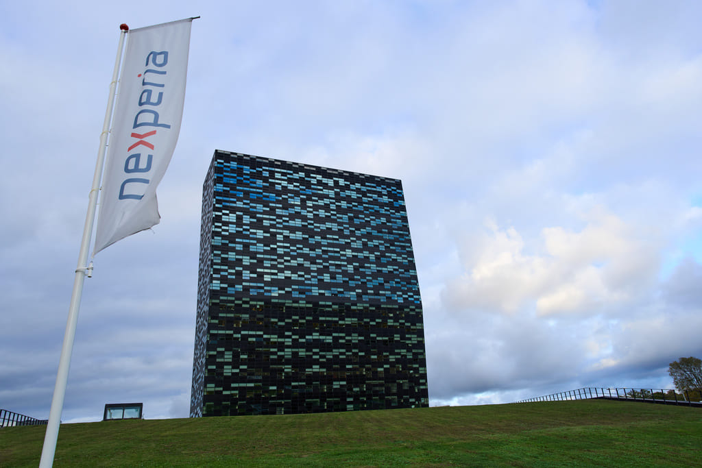 The head office of Chinese-owned chipmaker Nexperia is seen in Nijmegen, Netherlands, Tuesday, Oct. 14, 2025, after the Dutch government took control of the semiconductor company over governance shortcomings. (AP Photo/Peter Dejong)
