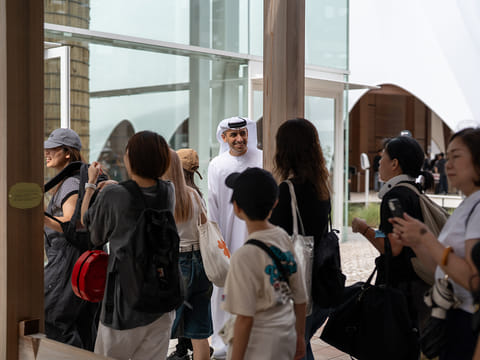 UAE ambassador to Japan Shihab Alfaheem at the UAE Pavilion at Expo 2025 Osaka.