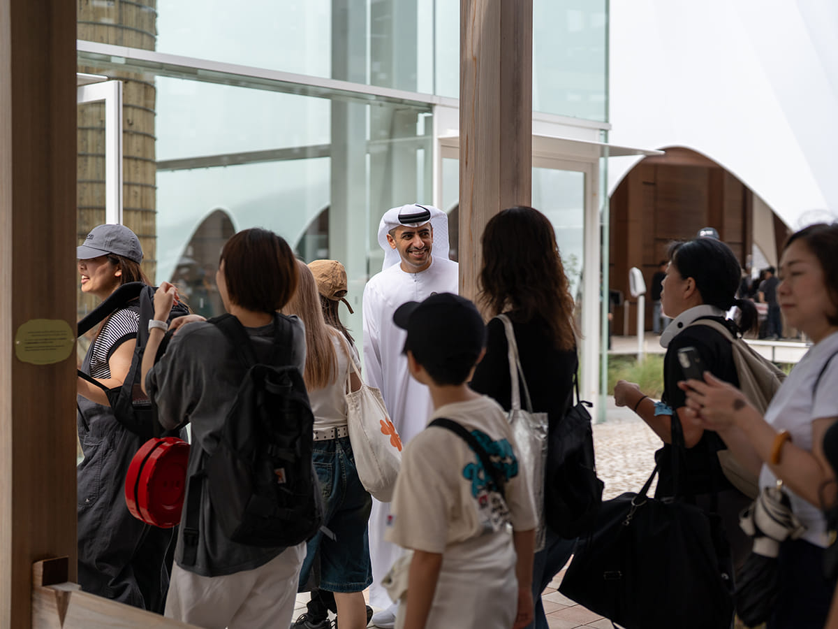 UAE ambassador to Japan Shihab Alfaheem at the UAE Pavilion at Expo 2025 Osaka.