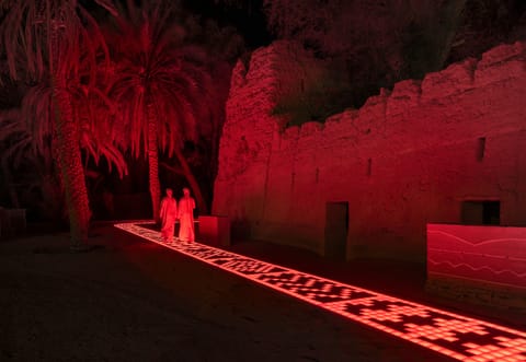 Manar Abu Dhabi transforms Al Ain’s UNESCO oases into glowing art spaces