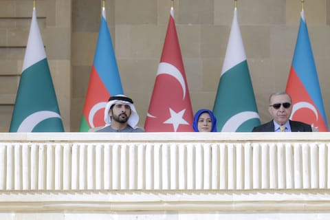 Sheikh Hamdan strengthens UAE-Azerbaijan ties at 'Victory Day'