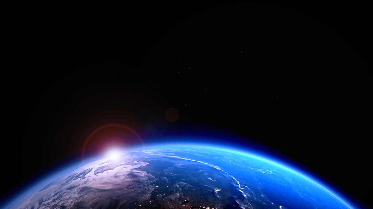 One of the most magical things to see from space is the ring that forms on the edge of the planet