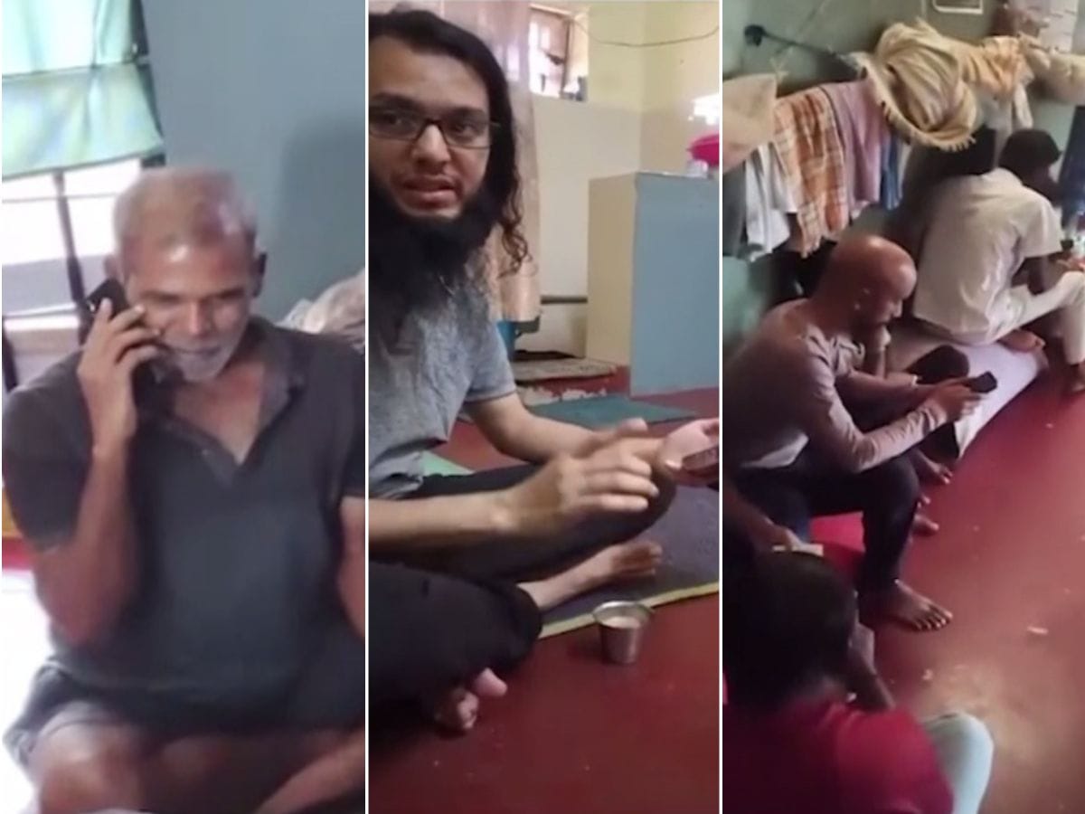 A viral video shows inmates allegedly using mobile phones inside a high-security prison in Bengaluru, India. 