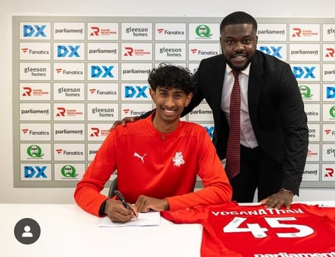 Srilankan Tamil descent Vimal Yoganathan signing his contract extension