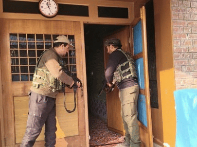 Police in Kulgam district carried out coordinated raids at more than 200 locations across the district.