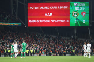 Ronaldo risks ban at World Cup after red card for elbowing Ireland defender in qualifying game