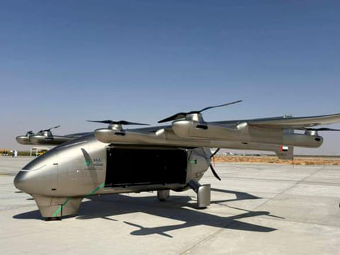 The aircraft can fly 700km and carry up to 250kg of cargo.