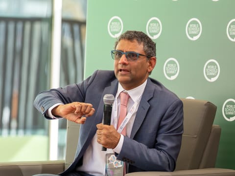 Ben Gomes, Google’s Chief Technologist for Learning and Sustainability, at the World Schools Summit in Abu Dhabi.