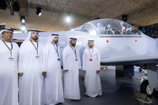 Sheikh Hamdan inspects UAE-made Calidus B-250 aircraft at Dubai Airshow 2025