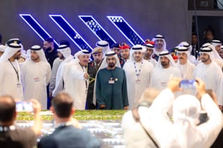 Mohammed bin Rashid tours Dubai Airshow 2025